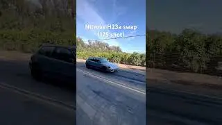 Spray and pray! Mexico testing💨 #1320 #nitrous #allmotor #dragrace #hondacivic #h23a #vtec