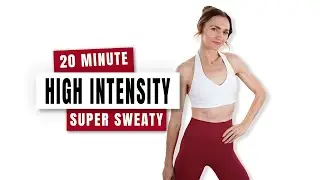 20 MIN SUPER SWEATY HIIT Workout - ALL STANDING - No Repeat QUICK & EFFECTIVE Home Workout