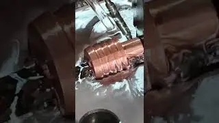 Edm Spark Erosion Groove #copper #machine #cnc #spark #viral #industrialequipment #sparkonix