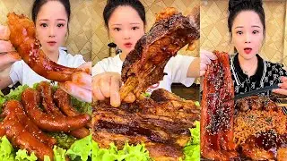 ASMR MUKBANG spicy Pork Bellly Soothing Sounds While Enjoying Delicious 먹방 모음이 팅쇼 리얼 사운드 #300