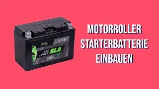Motorroller Starterbatterie tauschen / einbauen / Sicherung pr&uuml;fen