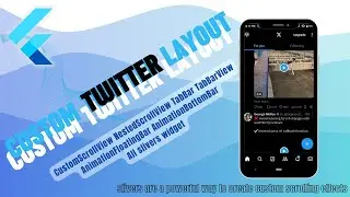 Flutter Custom Twitter Layout | Dynamic Scroll Effects with Flutter Sliver Widgets