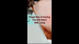 HOW TO CLOSE SIDE SEAM