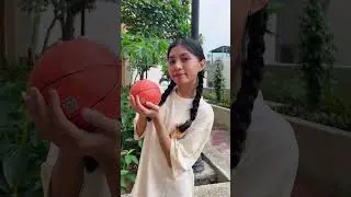 Quả b&oacute;ng rổ Nhỏ vs To vs Khổng Lồ || Basketball Noob vs Pro vs Hacker #shorts