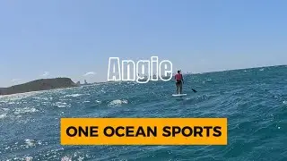 Angie in Downwind foil mode