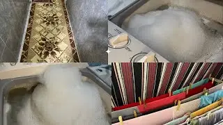 روتين قوي وتحدي مع نفسي في البيت 💪تنظيف ونشاط من الصبح لغسيل ومسح وتنظيم 🌿