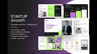 Startup Growth Presentation Template | Scale Your Business with Data-Driven Slides
