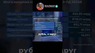 Почему падает спрос на ОФЗ? | Максим Орловский #инвестиции #новости #акции #финансы #shorts