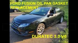 2006-2011 Ford Fusion - 3.0 V6 - Oil Pan Gasket Replacement Hack - DIY - Step by Step