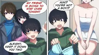 [Manga Dub] My sister brings over the hottest boy in school, but when I try to bring him clothes...