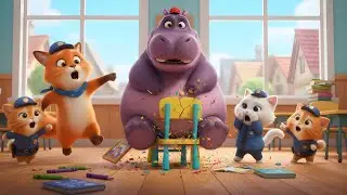 TEACHER IS ANGRY! 😡 Cat & Giraffe DESTROY the Classroom!
