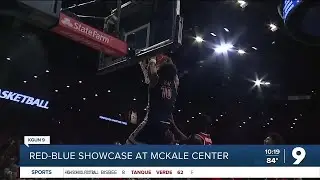 Freshmen dazzle and Gronk provides the fun at the Red-Blue Showcase