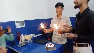 Worldlink communication supervisor  birthday celebrate _kawasoti branch