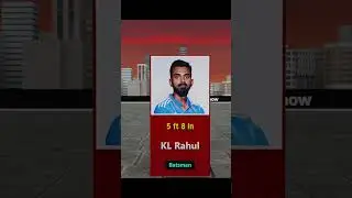 Indian Cricket Players Height |  Cricketers Height Comparison | Watch To Know