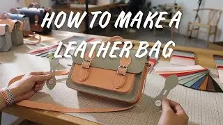 DIY Leather Kelly Bag - Make Your Own Bag.Sewing Craft Kit Leathercraft Activity.