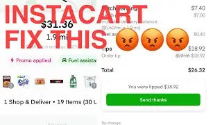 INSTACART REDUCTION IN TIP (WHY THIS HAPPENS)