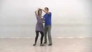 Видео-уроки Буги-вуги (Boogie-woogie). Intermediate. Lesson 7. Swingout outside turn with point