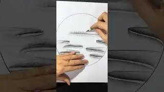 Easy landscape drawing technique 🤔😱 Very Easy Circle Scenery Drawing #pencildrawing #scenerydrawing