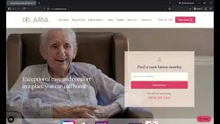 How to boost your care home website - review of Aria Care website