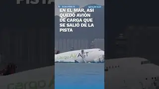 &iquest;Le midi&oacute; mal? Avi&oacute;n se sale de pista al aterrizar y termina en el mar