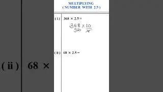 Multiplying a Number With 2.5  #calculationtrick #speedmaths #mathstricks #mathhacks