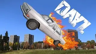 Dayz Standalone - Car turns into ROCKETSHIP! - The red zone RP