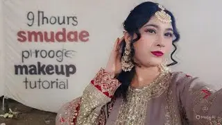 9 hours smudge proof shiny makeup tutorial #makeuptutorial #makeupbyme #zoya #wedding #bride #nikah 