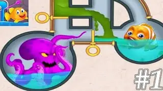 Save the fish android/ios mobile game level 30-40 pull the pin gameplay | #pullthepin #savethefish