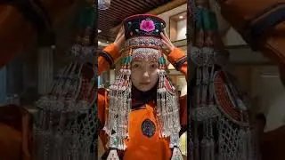 Headgear matching #bridalheaddress Mongolian headdress