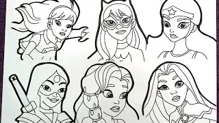 Magical coloring box | DC Super Hero Girls coloringpages