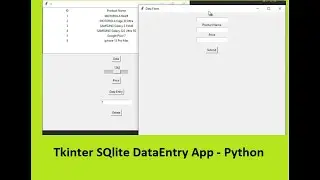Tkinter SQlite3 Data Entry App Tutorial -Python