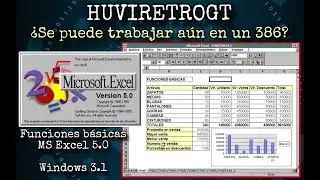 HUVI TUTOS: Funciones B&aacute;sicas en MS Excel 5.0