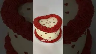 Винтажный торт-сердечко❤️ #винтажныйторт #микропекарня #ванильныйторт