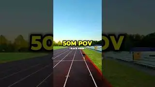 POV: 50m Sprint | BlOCK START + LASER TIMING 🔥⏱️ #Shorts
