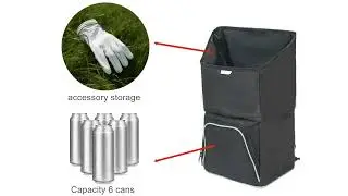 CaddyLite Cooler & Storage Bag for Golf Push Carts &ndash; Fits CaddyTek Auto+360 & Compact Models