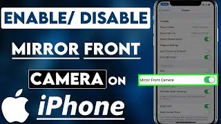 How to Disable Mirror Effect on iPhone Camera?