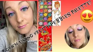 GRWM using  Makeup Revolution Fruity Pebbles Palette 😍