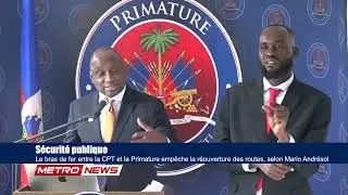 Le bras de fer entre la CPT et la Primature empêche la réouverture des routes, selon Mario Andrésol