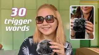 ASMR | Trigger Words with Fluffy Mic Scratching | ft. @ASMRSummer