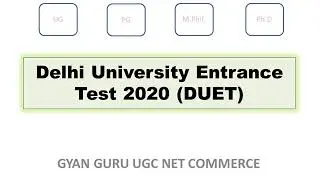 Delhi University  has released dates of Entrance Test  (DUET 2020)- U.G, P.G, M.phil, Ph.D
