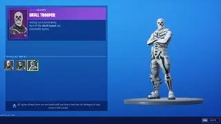 New Skull Trooper Selectable Style And Back Bling!!!
