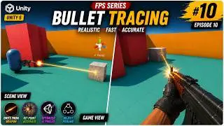 Unity FPS Controller tutorial Advance #10. Bullet Tracing System | Trail Renderer & Object Pooling |
