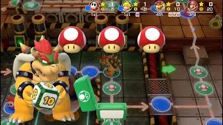 Map: King Bob-ombs Powderkeg Mine. Who gets the most stars? [Mario Party in Super Mario Party]