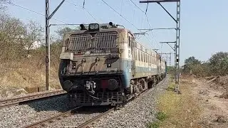 Rusty Looking Raipur WAG-7 Twins With BCNAHSM1 Freight Speeds Towards Lonavala