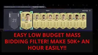 FIFA 21 - TRADING TIPS - EASY LOW BUDGET MASS BIDDING - MAKE 50K+ AN HOUR  - FIFA 21 TRADING TIPS!