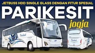 Bus Pariwisata Parikesit : Jetbus5 HDD Single Glass dengan Fitur Spesial || HINO RK280 ABS EURO4