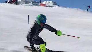 Ski Race Training On The Val D'Isere Glacier In June