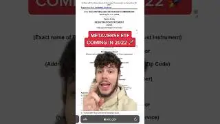 METAVERSE ETF IS COMING IN 2022!?