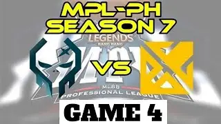 Exe vs Bren Game 4  Execretion vs Bren Esports  MPL Season 7 Day 4 PLAYOFFS