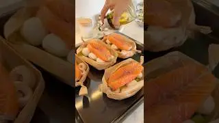From fresh salmon to a beautifully crafted dish | #cooking #sashimi #eatclean #food #family #salmon